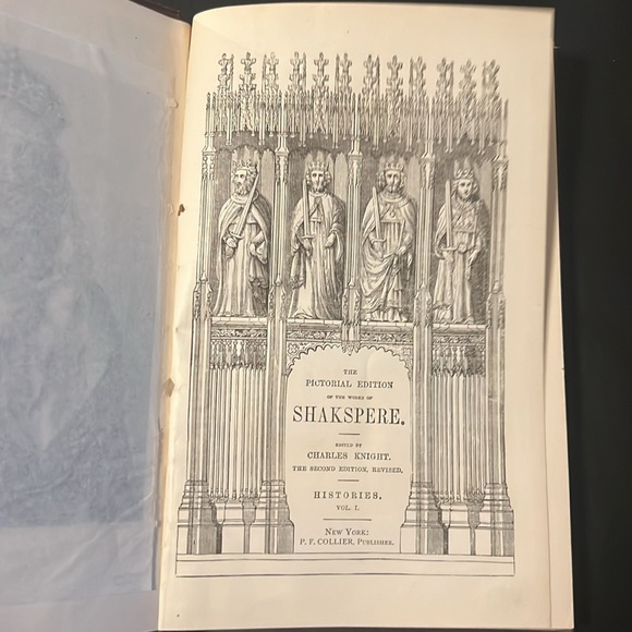 VINTAGE! The Pictorial Edition of The Works of Shakespeare, Histories Vol. I - Picture 4 of 7